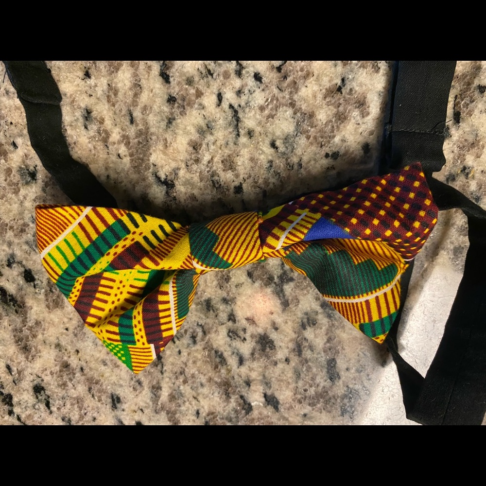 African inspired bow tie